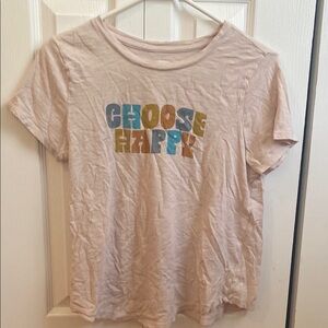 Old Navy Pink 'Choose Happy' Tee